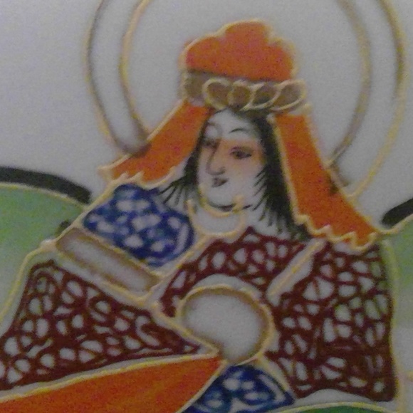 Rare Mepoco Ware Handpainted Plate JAPAN - Picture 2 of 4